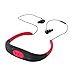 Produktbild Bluetooth Headset In Ear Sport, elecfan Wireless Bluetooth Sport Kopfhörer IPX8 Wasserdicht Schwimmen Headset MP3 Player Unterwasser Bluetooth Neckband Kopfhörer Kompatibel mit Android IOS für Damen Herren Laufen Reiten Walking SPA Wassersport - Rot