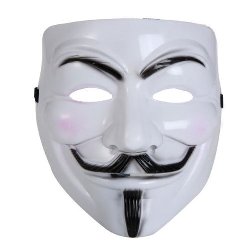 V wie Vendetta Maske Halloween Kostum Party Kunststoff Weiß