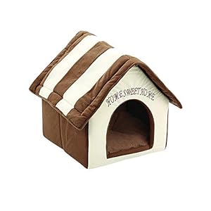 STRIR 2 en 1 Cómodo Casa para Mascotas y Sofá, Interiores y Exteriores Portátil Plegable de Cama para Perro/Cama para Gato (Multicolor)
