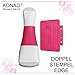 KONAD / NAILFUN Stamping Kit incl. 1 Double Edge Stamp Set, 1 Stamping Plate and 2 Special Polishes