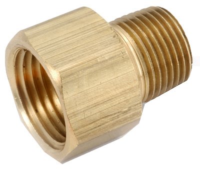 Übergang 3/8 Linksgewinde x 1/4″ lks LPG Gas Adapter Gaskocher Gasschlauch Gasherd Gewindeadapter Übergangsstück Kupfer - 4