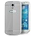 Produktbild Saxonia Samsung Galaxy S4 Hülle Aluminium Case Schutzhülle Alu Rahmen Bumper und Back Cover | Plexiglas Rückseite Silber
