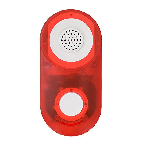Preisvergleich Produktbild Wintop iAlarm Schuko Steckdose, Sicherheitsalarm, Plug in Security Siren, wireless, fernbedienen, Z-Wave Hausautomation, Haussteuerung per iOS / Android App, rot, 1184R-SK-S100-P950