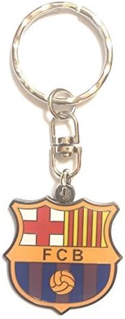 Official Football Club Metal Badge Keychain Key Ring (F C Barcelona) by Asteriated