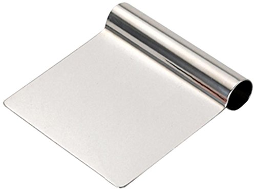 DeBuyer 3300.12 Teigschaber, Edelstahl, silber, 11,8 x 11,4 x 3 cm
