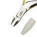 Viba Professional Gold-Plated Carbon Steel Cuticle Nippers, French Handle D501, Double Spring, 6mm Jaw (Full Jaw)