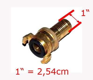 Schnellkupplung System GEKA für 1″ Schlauch Kontermutter - 2
