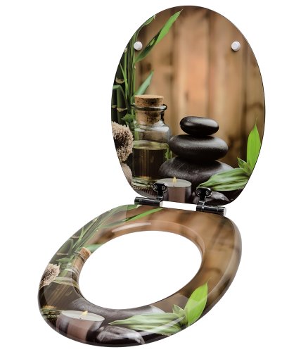 Sanilo WC Sitz mit Absenkautomatik Spa | hochwertige Oberfläche | einfache Montage | stabile Scharniere A642620 - 3