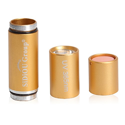 Sidiou Group UV 365nm Mini-Taschenlampe LED-Leuchtstoffmittel Detektor Lichter UV-LED-Taschenlampe mit 14500 600mAh Lithium-Batterie - 5