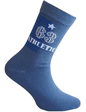 10 Paar farbige Kindersocken Jungs Soccer 80% Baumwolle
