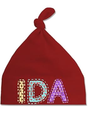 Mädchen - Name - IDA Punkte Bunt - BZ15 - Babymütze - mit Knoten