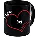 Produktbild Tasse Modern I Love Joy schwarz