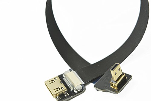 Neue BLACK FPV HDMI Kabel Micro HDMI Stecker Schnittstelle zu MINI HDMI weibliche Schnittstelle für GH4 BMPCC A5000 A6000 A7S A7R 20CM
