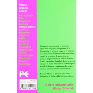 Los principios del gobierno representativo (El Libro Universitario - Ensayo)