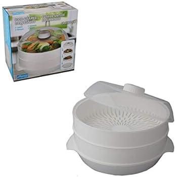 4 tlg. Mikrowellen Dampfgarer Dampfkochtopf Dampfeinsatz