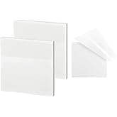 Cubic White Transparent Sticky Note Pad – 150 Sheets | Reusable & Waterproof Memo Pad for Office, Study, Journaling & Plannin
