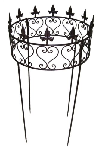 Staudenhalter Staudenstütze Rankhilfe Metall rund Höhe 100 cm Blumenring