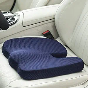 Elite Limited Edition HR Foam Coccydynia Cushion Coccyx Orthopedic Seat Cushion Coccyx Cushion for Relief from Lower Back, Sciatica, Tailbone, Lumbar Pain , Piles Hemorrhoids - Blue 11