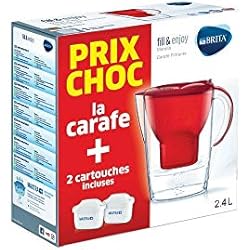 Brita Carafe FILTRANTE + 2 Cartouches - Marella ROUGE-1034795