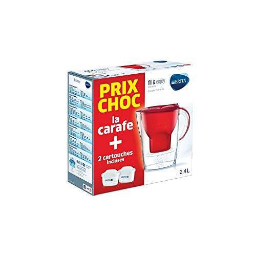 Brita Carafe FILTRANTE + 2 Cartouches - Marella ROUGE-1034795