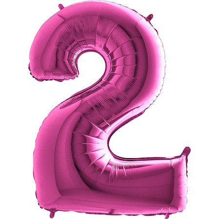 Folienballon Zahl von Trendario - XXL Riesenzahl 100cm Ballon - Helium Luftballons für Geburtstag, Partydeko, Hochzeit