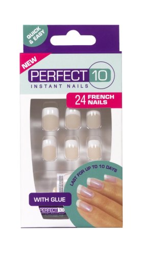 Perfect 10 French Artificial Nails -  French Bare