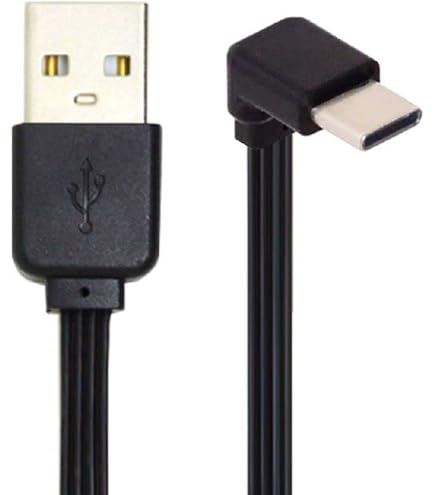 Cablecc Micro-USB Ladekabel (90° Abgewinkelt) – 150 Cm, USB 2.0, 480 Mbit/s