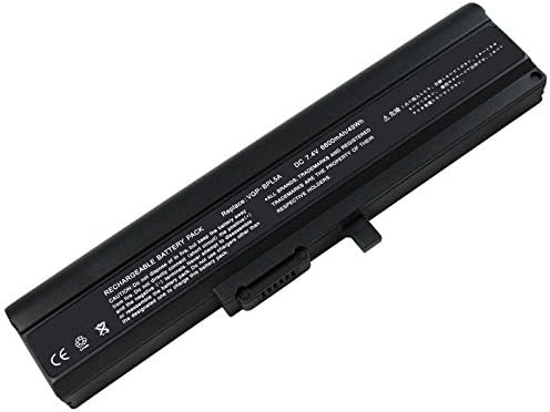 Battery Sony VGP-BPS5 7.4 6600mAh/49Wh Compatible with Sony Vaio VGN-T VGN-TT and part # GP-BPL5 | VGP-BPL5 | VGP-BPL5A | VGP-BPS5 | VGP-BPS5A