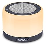 Insmart White Noise Machine, Sleep Aid Sound Machine With 8 Colors Night Lights For Baby Kid Adult, 32 Soothing Sounds 5 Timer Memory Function Full Touch Metal Grille For Office Travel Gift, Plug In…