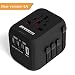 Produktbild POWERXYZ 5V USB-All-in-One-Netzteil, mit 3 USB-Ports 1 Typ C, automatische Rückstellung Sicherung, Multi-Nation-Buchse Travel Großbritannien, EU, AU, Asien und über 200 Länder