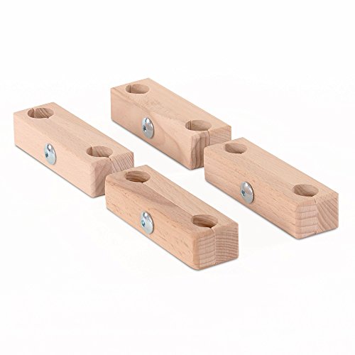 Babybay Untreated Connection Parts for Playpen, Natural