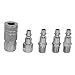 Produktbild Gazechimp 5er-Set 1/4 '' Metall Druckluft Kupplung Schnellkupplung Stecker Schlauchkupplung 1/4 '' Schlauch, Silber