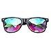 Produktbild SHOBDW Sonnenbrille Neu Kaleidoskop Gläser Rave Festival Party EDM Sonnenbrille Beugungslinse (Schwarz)
