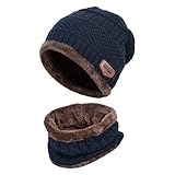  HIDARLING - Set de bufanda, gorro y guantes - para niño Azul azul marino 85