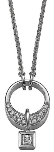 Esprit Damen-Kette Baroness Square 925 Sterling Silber 42-45cm ESNL91836A420