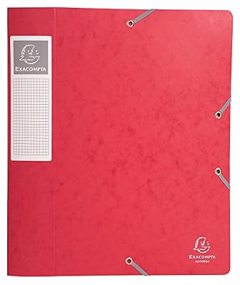 Exacompta - Réf. 16000H - Boite de Classement Cartobox livrée à plat - Dos 60mm - Carte Lustrée - A4 - Couleur aléatoire