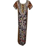 Indiatrendzs Women Cotton Nighty Green Batik Printed Sleepwear (Chest 46)