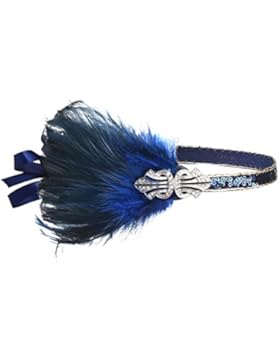 BABEYOND Damen 1920s Stirnband mit Feder 20er Jahre Stil Haarband Inspiriert von Der Große Gatsby Damen Kostüm...