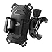 Produktbild HiHiLL Bike Phone Mount, Universal Handy Fahrrad Lenkerhalter, iPhone Unterstützung X/ 8/ 7/ 6 & Plus, Samsung Galaxy S9/ S8 &Plus, 360 Grad drehbare, Schwarz