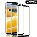 Produktbild Aonsen Galaxy S8 Panzerglas Schutzfolie, [2 Stück] Premium Full Coverage 9H Härtegrad Anti-Kratzer Displayschutzfolie, Blasefrei Ultra Klar Glatt Anti Fingerabdruck für Samsung Galaxy S8 - Schwarz