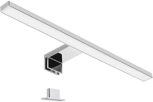 ‎LIGHTWORLD24 WELT DER LICHTER LIGHTWORLD24 50cm LED Spiegelleuchte I Badleuchte I Schminklicht I Badezimmer I Aufbauleuchte I Schrank-Beleuchtung I Klemmleuchte I Neutral-weiß I 230 V I 650LM I IP44 I 7W
