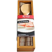 TOKYO design studio TDK FZ Sushi Molde con con Pedal y Alfombrilla 26,5 x 6,5 x 7,8 cm, Madera