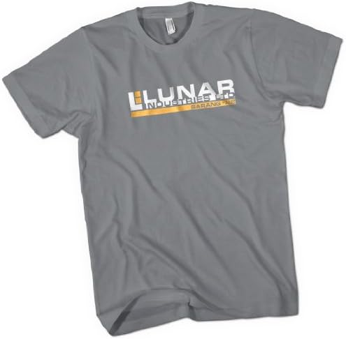Lunar Industries Ltd Moon Inspired Mens Premium T-Shirt Zinc Large