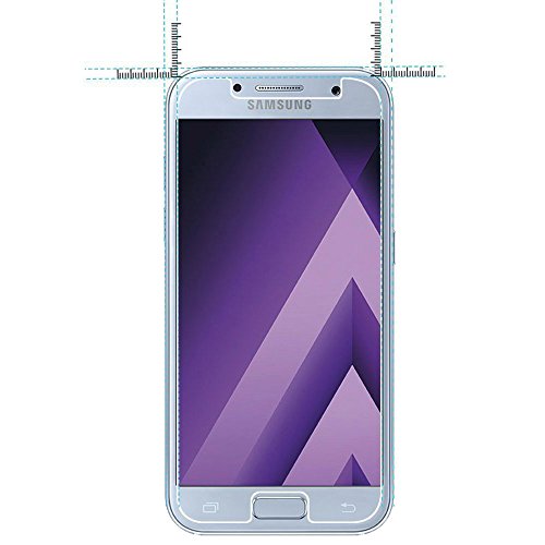 Samsung Galaxy A3 2017 Panzerglas, Auideas 2 Stück Ultra-klar Schutzfolie für Schutzfolie,Glasfolie Hartglas 9H Panzerglas (0,25)mm Panzerglasfolie für - 2