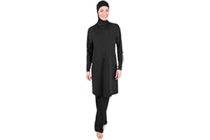 NADAMUSUN Muslimischen Damen Badeanzug Muslim Islamischen Full Cover Bescheidene Badebekleidung Modest Muslim Swimwear Beachwear Burkini