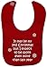 It may be my 2nd Christmas but I expect to be spoilt even more than last year. Baby Feeding Bib Velcro Attached 0 to approx 3 Years - Red