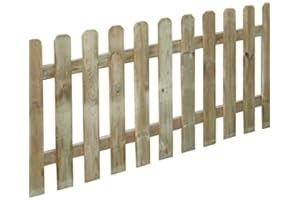 Decor Space Clôture en bois de pin naturel pour clôtures Jardin et terrasse (180 x h 80 cm)
