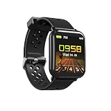 ZYWTZ® Fitness-Tracker Herzfrequenz-Messgerät Aktivitäts-Tracker Wasserdichte Intelligente Uhr Armbanduhr Für Den Schlafmonitor IP68 Geeignet Für Damen/Herren/Kinder,Black