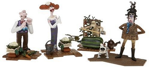 Wallace and Gromit The Curse of The Were Rabbit The Cauliflower Collector Set of Figures