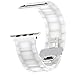 Produktbild Originality Rose Armband für Apple Watch 38mm Keramik, iWatch Series 3 Series 2 Series 1 Uhrenarmband Smart Watch Armbänder Keramik Band mit Edelstahlschließe für Apple Watch 38mm Weiß